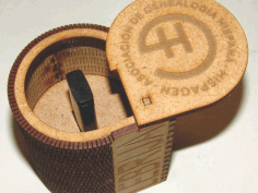 Caixa Pen Drive Box For Laser Cut Free DXF File, Free Vectors File