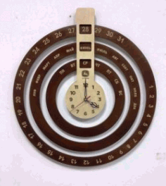 Calendar Clock For Laser Cut Free DXF File