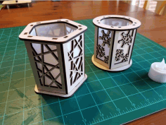 Candle Holder Lantern Laser Cut Ideas Download Free DXF File