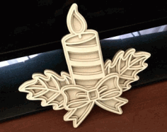Candles Multilayer For Laser Cutting Free Vector File