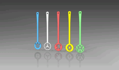 Car Logo Spoon Set Free DXF File