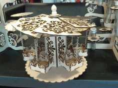 Carousel For Laser Cut Free Vector File