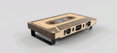 Cassette Tape Coffee Table Bench For Laser Cut Free Vector File