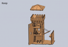 Castle Under Attack Kids Toys For Laser Cut Free Vector File
