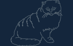 Cat Free DXF File