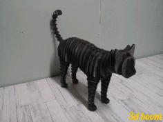 Cat Standing Laser Cut 4mm Free Vector File