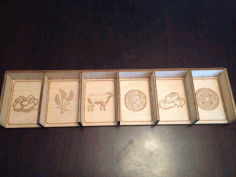 Catan Card Holder 4mm Plywood For Laser Cut Free DXF File