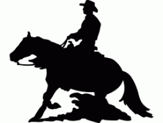 Cavalo E Calaleiro Silhouette Free DXF File