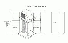 Cd Rack Free DXF File