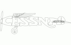 Cessna Eight Inch Free DXF File