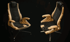 Chair Parametric Design Laser Cut Cnc Router Free DXF File