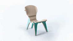 Chair Template For Cnc Router Laser Cutting Free DXF File