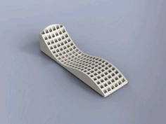 Chaise Longue 19mm Flat Free DXF File