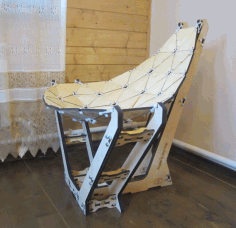 Chaise Lounge Cutting For Laser Cut Free DXF File