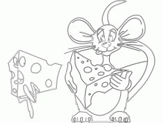 Cheese And Rat Free DXF File