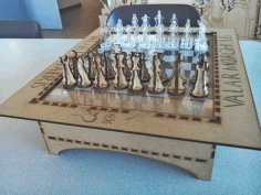 Chess Board Laser Cut Free Vector File