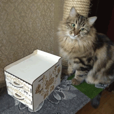 Chest Of Drawers 3 4 Mm For Laser Cut Free DXF File