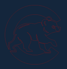 Chicago Cubs Free DXF File