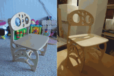 Children Chair Ver 1.1 Free DXF File