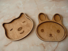 Children Plates Engraved For Laser Cut Free Vector File, Free Vectors File