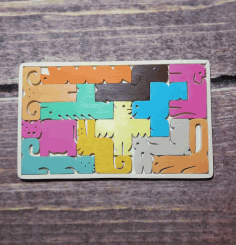 Chinese Zodiac Jigsaw Puzzle For Laser Cutting Free Vector File