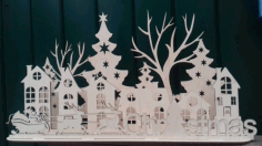 Christmas Santa Deer Laser Cut Free Vector File