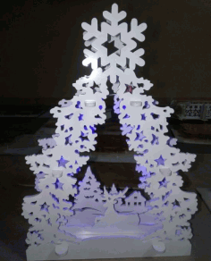 Christmas Tree Decor Christmas Ornament Laser Cut Free Vector File, Free Vectors File