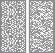 Chrysanthemum Flower Screen Pattern For Laser Cutting Free DXF File