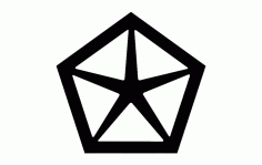Chrysler Old Logo Free DXF File