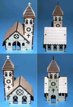Church Plywood Template Laser Cut Free Vector File