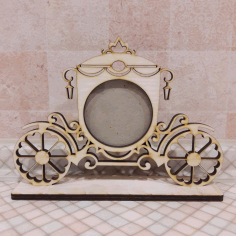 Cinderella Picture Frame For Laser Cut Free Vector File