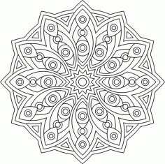 Circle Mandala Ornament Free Vector File, Free Vectors File