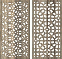 Circular Baffle Pattern For Laser Cut Cnc Free Vector File