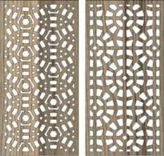Circular Baffle Pattern For Laser Cut Cnc Free DXF File