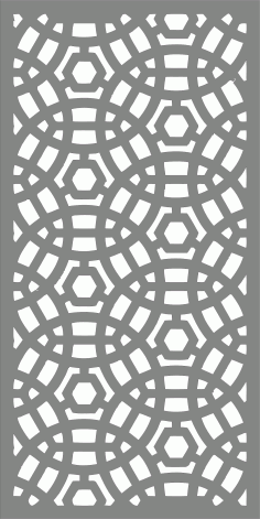 Circular Baffle Pattern Partition For Laser Cutting Free DXF File