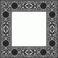 Classic Square Decorative Motifs For Laser Cut Cnc Free DXF File