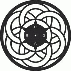 Clock Decor For Laser Cut Free Vector File