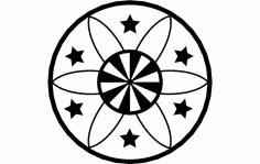 Clock Face 10 Free DXF File