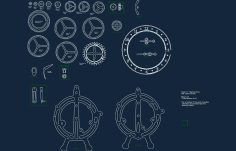Clock Models Free DXF File