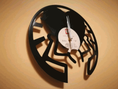 Clock Orologi Vinile Cuore Free DXF File