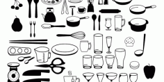 Cnc Engraving Pack 2d Files Cook Kitchen For Laser Cut Free Vector File