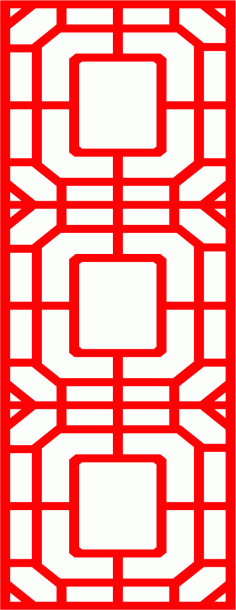 Cnc Jali Inspired Grill Pattern Screen Design Free Vector File