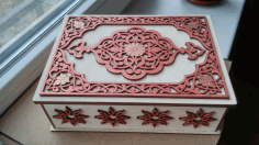 Cnc Laser Cut Decorative Jewelry Box Free Vector File