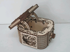 Cnc Laser Cut Design Box With Cover Free Vector File