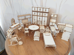 Cnc Laser Cut Design House Elements Wooden Free Vector File