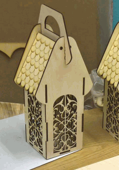 Cnc Laser Cut Design Of Tea House Free Vector File