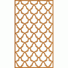 Cnc Laser Cut Floral Wall Partition Design Free DXF File