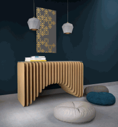 Cnc Laser Cut Parametric Dresser Design Free DXF File