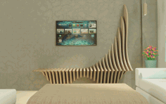 Cnc Laser Cut Parametric Wall Decoration Free DXF File