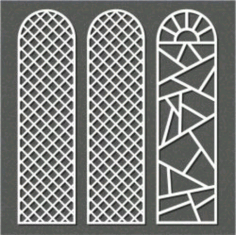Cnc Laser Cut Small Dome Shaped Partition Free Vector File